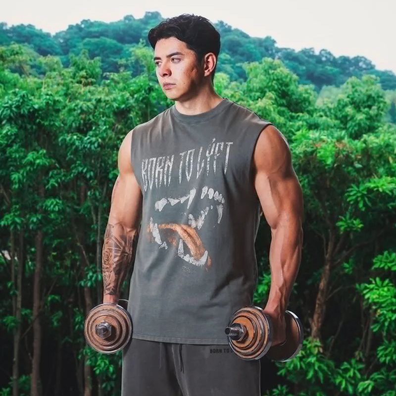 Tank Top Muscle - LYFT Sommer Herren Tanktops aus gewaschener