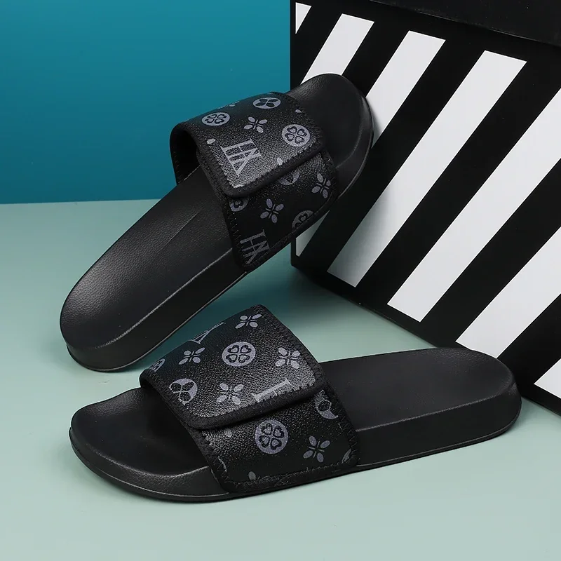Flip Flop Leather Men - Herren-Sandalen aus echtem Leder, bequeme Herren-Hausschuhe,