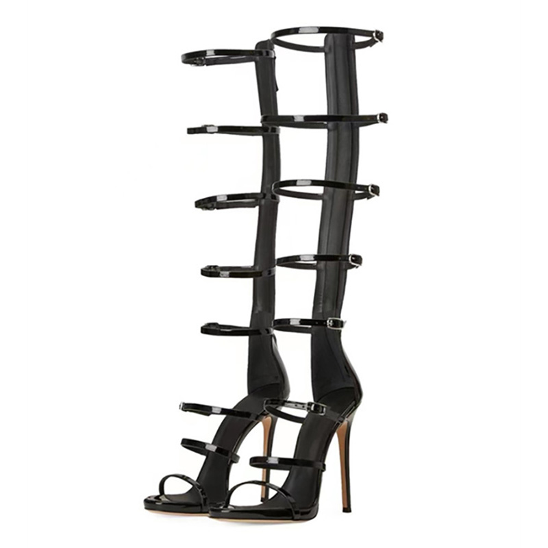 Casual Sandal Leather - Sommer Damen Coole Stiefel Neu 2026