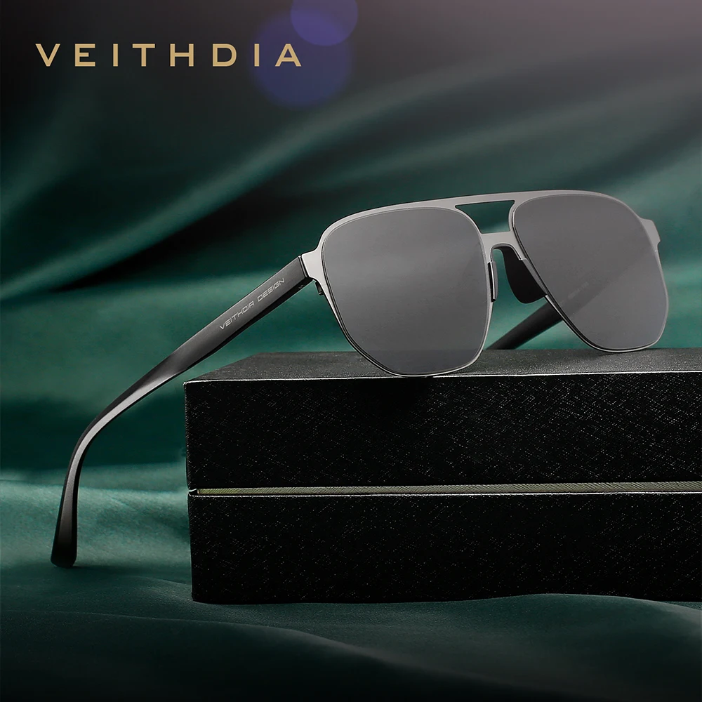 Sunglasses Aviator Polarized - VEITHDIA Männer Pilot Sonnenbrille Sport Polarisierte