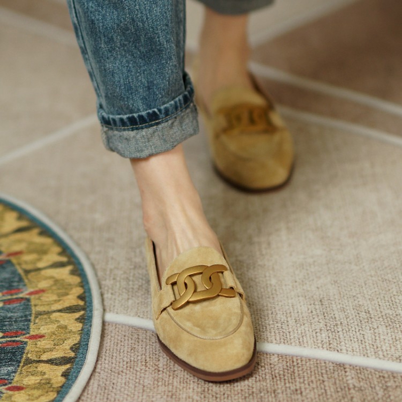 Wildleder Leder Frauen Loafers – Casual Sandal Leather Bewertung und Preis