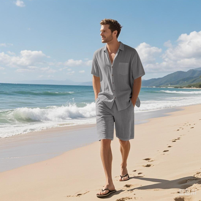 Hochwertiges Herren-Sommer-Sho – Linen Shirt Breathable Bewertung und Preis