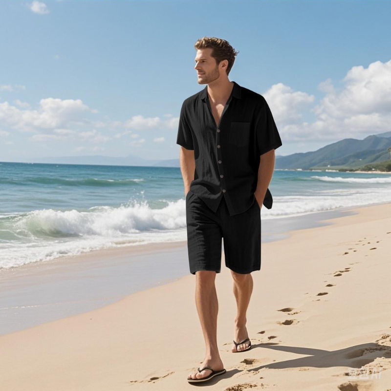 Hochwertiges Herren-Sommer-Sho – Linen Shirt Breathable Bewertung und Preis