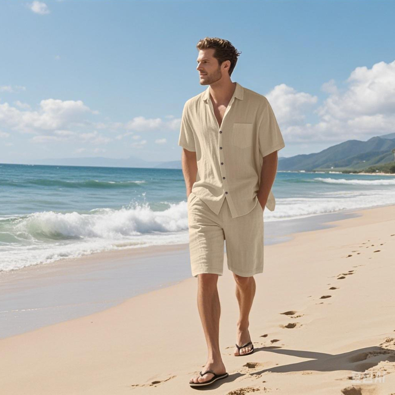 Hochwertiges Herren-Sommer-Sho – Linen Shirt Breathable Bewertung und Preis
