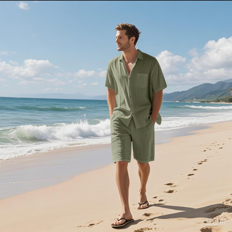 2026 Sommer Hochwertiges Herre – Linen Shirt Breathable Bewertung und Preis
