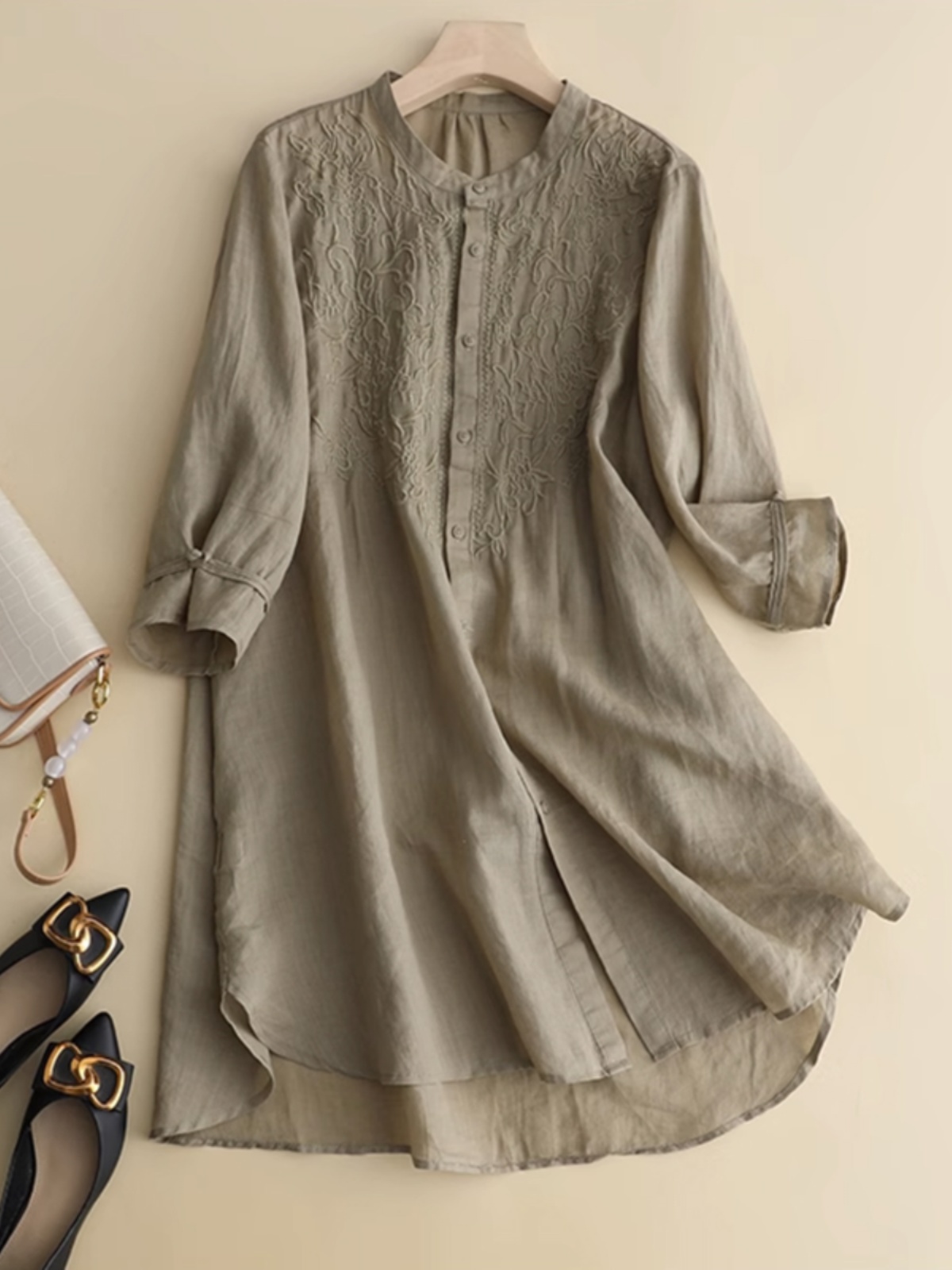 Frühling Sommer atmungsaktive  – Linen Shirt Breathable Bewertung und Preis