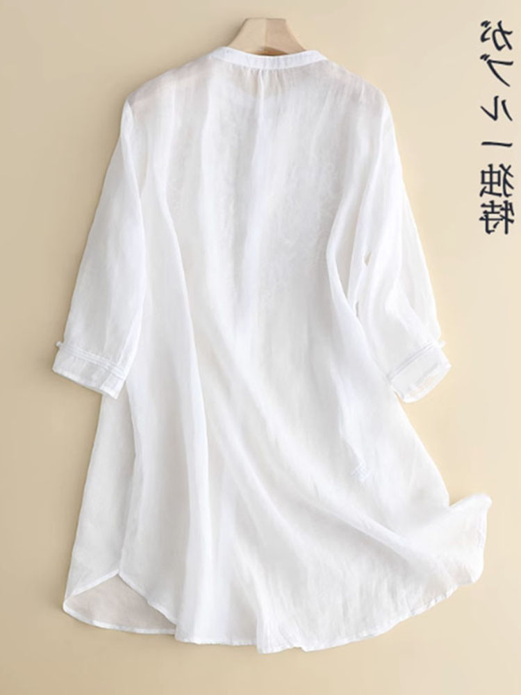Frühling Sommer atmungsaktive  – Linen Shirt Breathable Bewertung und Preis