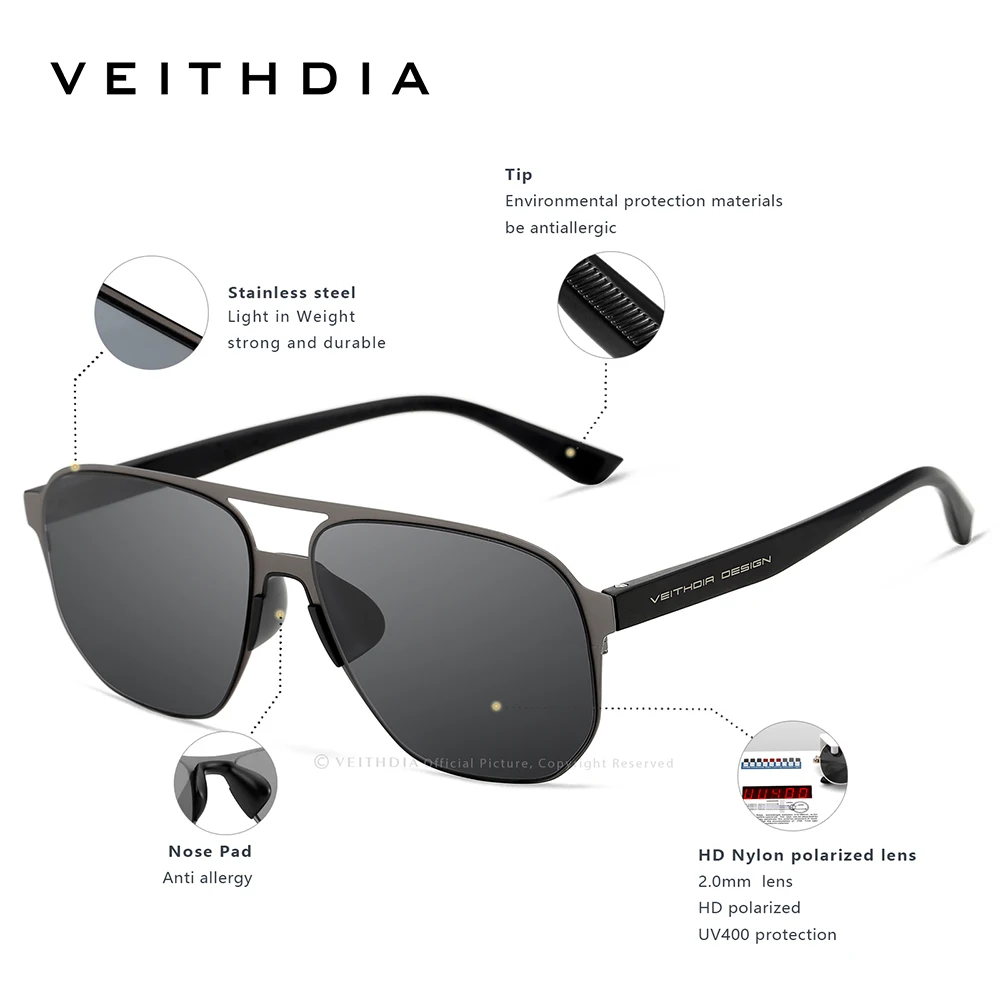 VEITHDIA Männer Pilot Sonnenbr – Sunglasses Aviator Polarized Bewertung und Preis